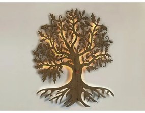 Li-Go 5739/DUB2 - LED Stmievateľná nástenná dekorácia LED/10W/230V 68x80 cm dub