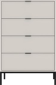 XXXLutz KOMODA, čierna, kašmírová, 75,9/115,5/40 cm MID.YOU - Komody - 002647012501
