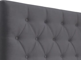 Posteľ Amy 180x200 cm, tmavo šedá látka