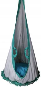 Závesný vak LILI - mätový / sivý