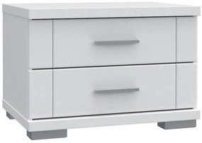 Nočný stolík Snow SNWK02 biely mat