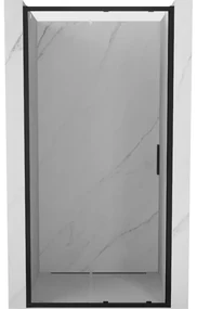 Mexen Exo, posuvné dvere do otvoru 90x200 cm, 6mm číre sklo, čierny profil, 8151-090-000-70-00