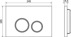 Mexen FENIX 06 - TLAČIDLO PRE Mexen MODUL, červené-sklo - 600627