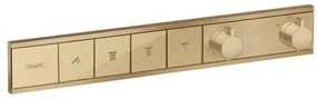 Hansgrohe RainSelect, batéria pod omietku na 4 spotrebiče, kefovaný bronz, HAN-15382140