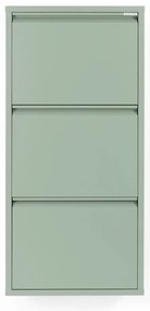 Zeleno-sivá kovová skrinka na topánky Billy – Spinder Design