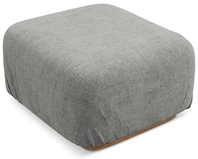 Sivá modulárna podnožka z textílie buklé Ailani – Makamii