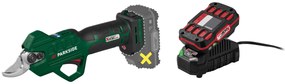 Parkside®  Aku nožnice na konáre Paas 20-Li B1 + Akumulátor 20 V/2 Ah PAP 20 B1 + Nabíjačka 20 V/2,4 A PLG 20 C1  (800011959)