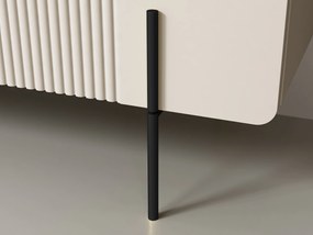 Konferenčný stolík Malmi 100 cm - kašmírová / crema bianca / čierna
