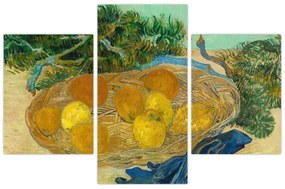 Obraz - Vincent van Gogh, Still Life of  Oranges and Lemons with  Blue Gloves, reprodukcia (90x60 cm)