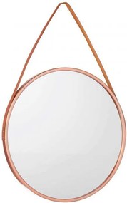 Bronzové nástenné okrúhle zrkadlo ROSEA, priemer 45cm