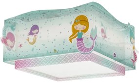 Dalber 63446 - Detské stropné svietidlo MERMAIDS 2xE27/60W/230V