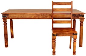 furniture-nabytek.cz - Jídelní stůl a židle pro 6 osob z indického masivu palisandr