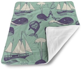 Sablio Deka pre bábätko Veľryby - 90x120 cm