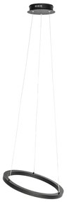 Závesné svietidlo čierne 40 cm vrátane LED 3-stupňového stmievania - Girello