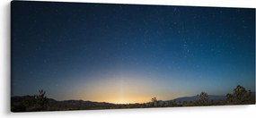 Obraz - Nočné nebo nad cestou (120x50 cm)