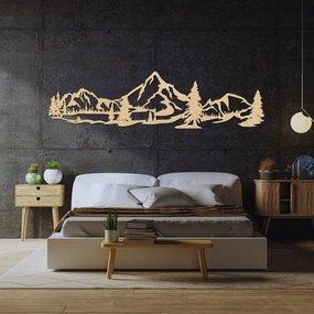 SENTOP | Drevená dekorácia na stenu Les a hory | SENTOP PR0529