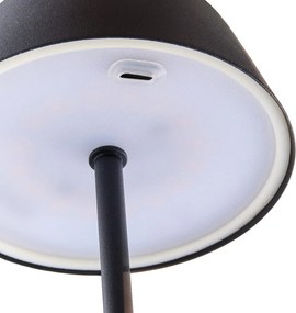 LIGHT UP LED Stolová lampa - čierna
