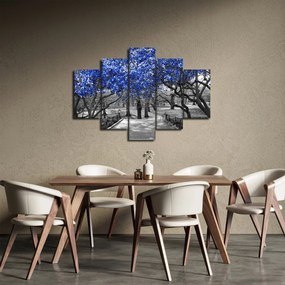 Obrázok - Modré stromy, Central Park, New York (150x105 cm)