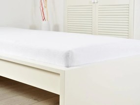 Froté plachta do detskej postieľky EXCLUSIVE 70x140 cm biela