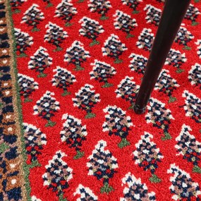 Asra, Kusový ručne tkaný koberec Mir red, 90x160, červená, obývacia izba