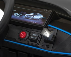 Ramiz BMW i4 batériové auto pre deti čierne + pomalý štart + EVA + ekokoža + LED audio + diaľkové ovládanie
