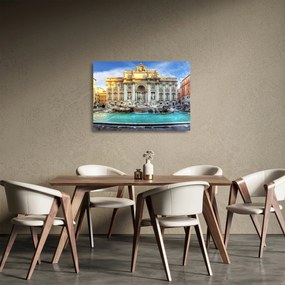 Sklenený obraz - Fontána di Trevi (70x50 cm)