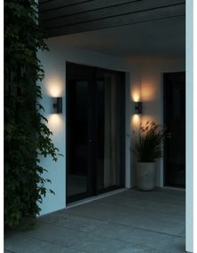 Nordlux - Vonkajšie nástenné svietidlo KYKLOP 2xGU10/25W/230V IP54 čierna