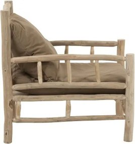 Drevené kreslo Teak - 75 * 90 * 90 cm