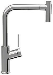 Invena Farsala, vysoká drezová batéria s 2-funkčnou výsuvnou výlevkou h-369, chrómová, INV-BZ-40-L01-S