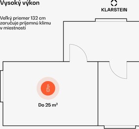 Klarstein Bolero stropný ventilátor so svetlom | 132 cm | 35 W | Tichá prevádzka | Drevo