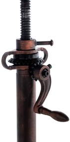 Kovový barový stôl Malita v industriálnom štýle - v84-102 x Ø59 cm - Bronzová