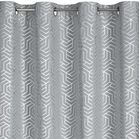 ZÁVES NA KRÚŽKOCH SEMI 140X250 CM VZOROVANÁ