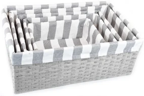 Úložný box sivý Rozmery (cm): 30x20, v. 12
