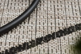 Koberec Šnúrkový SIZAL FLOORLUX 20508 strieb. / čierny Trojuholníky