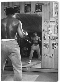 Obraz na plátne Muhammad Ali - Mirror, (60 x 80 cm)