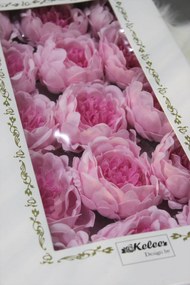 Ružovo cyklámenová mydlová pivonka 15ks 9cm