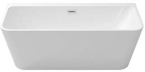 Vaňa prístenná voľne stojaca Varya 170/80 + sifón s prepadom čierna