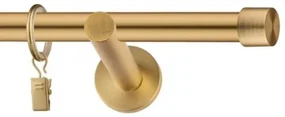 Dekorstudio Garniža jednoradová Luna zlatá 19mm Dĺžka: 160cm, Typ uchytenia: Držiak modern, Typ príslušenstva: Krúžky tiché so štipcami