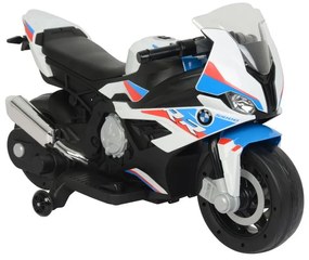 LEAN CARS Elektrická motorka BMW -S1000RR 2156 - biela - 1x45W - 12V3,5Ah - 2022