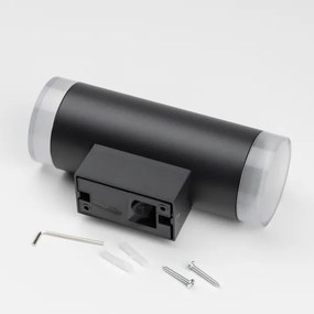 Brilagi - LED RGBW vonkajšie nástenné svietidlo MATERA 2xGU10/4,8W/230V čierne IP54