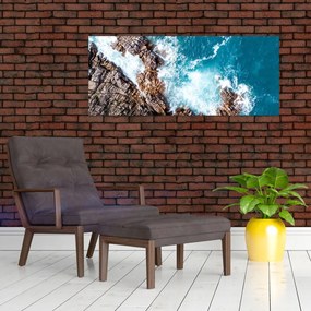 Obraz skál a mora (120x50 cm)