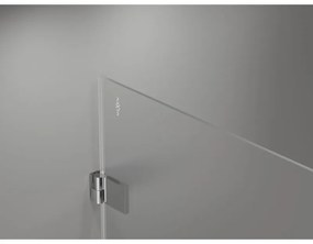 Mexen, Mexen Lunar-B Otočné pravé sprchové dvere 90 cm, priehľadné, chróm - 832-090-000-01-00-P