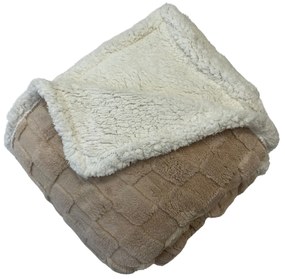 Deka luxury baranková z mikroplyšu béžová 200x230cm TiaHome