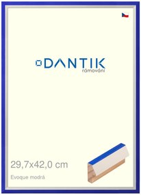 DANTIK rám na obraz 29,7x42 | EVOQUE modrá (Plexi Čiré)