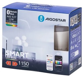 SADA 2x LED Stmievat. žiarovka MESH Smart A60 E27/12W/230V 2700-6500K - Aigostar