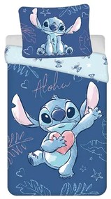 Jerry Fabrics Bavlnené obliečky 140x200 + 70x90 cm - Lilo a Stitch "Aloha"