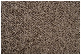 Hnedá podnožka z textílie buklé Medas – House Nordic