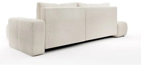 Rozkladacia rohová čalúnená sedacia súprava s úložným priestorom do L ALMADA pravá svetlá béžová