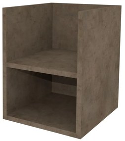 Mereo, Mereo Aira, kúpeľňová skrinka 40 cm, spodná, Multidecor, Betón Chicago tmavosivý, MER-CN795SBCS2