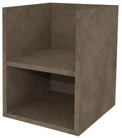 Mereo, Mereo Aira, kúpeľňová skrinka 40 cm, spodná, Multidecor, Betón Chicago tmavosivý, MER-CN795SBCS2